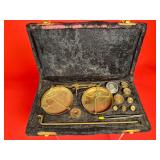 Vintage Portable Brass Balance Scale