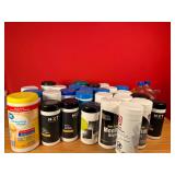 Large Lot of Cleaning Wipes & Soap