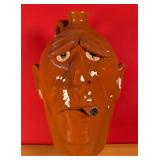 16' Cigar Smoking Ugly Face Jug