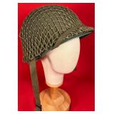 US Army M1 Steel Combat Helmet With Liner