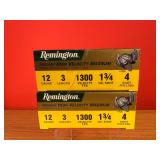 20 Rounds of Remington 12 Ga 3' #4 Turkey Loads