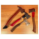 Lot of 4 Hatchets