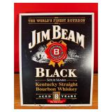 Jim Beam Black Whiskey Tin Sign