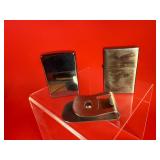 2 - Cigarette Lighters & Money Clip (1 - Zippo)