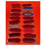 Lot of 20 Keychain Knives