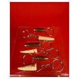 6 - Bullet & Antler Keychains