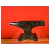 Oliver Tractors Advertising Paperweight Anvil