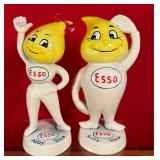 ESSO Gasoline Abby & Andy Slick Cast Iron Banks