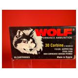 50 Rounds of Wolf .30 Carbine Ammo