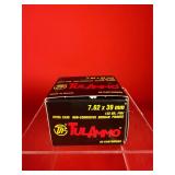 20 Rounds of TulAmmo 7.62x39MM Ammo
