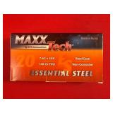 20 Rounds - MaxxTech 7.62x54r FMJ Ammo
