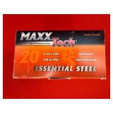 20 Rounds - MaxxTech 7.62x54r FMJ Ammo