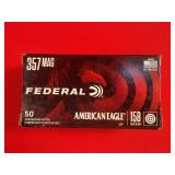 50 Rounds - Federal .357 Magnum JSP Ammo