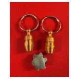 2 - 'RIP' Bullet Keychains