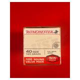 100 Rounds - Winchester .40 S&W FMJ Ammo