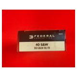 50 Rounds - Federal .40 S&W FMJ Ammo