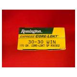 20 Rounds - Remington Core-Lokt .30-30 Win Ammo
