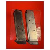 2 - 1911 .45 ACP Pistol Magazines W/ Shaw Plates
