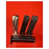 Lot of 4 Sig Sauer P226 9mm. Pistol Magazines