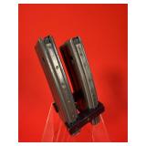 2 - 30 Round Steel M16 / AR Rifle Mags W/ Holder
