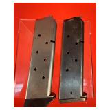 2 - 1911 .45 ACP Pistol Magazines W/ Padded Plates