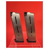 2 - Wilson Combat .45 ACP 1911 Pistol Magazines