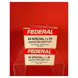 100 Rounds - Federal .38 Special +P Ammo