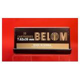20 Rounds - Belom 7.62x39mm Ammo