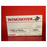 20 Rounds - Winchester 7.62x51mm M80 FMJ Ammo