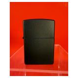 Black Rubberized Zippo Lighter