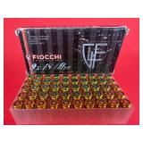 50 Rounds - Fiocchi 9x18 Ultra / 9x18 Police Ammo