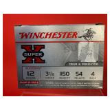 5 - Winchester Super X 12ga 3.5' 4 Buck Shells