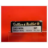 20 Rounds - Sellier & Bellot .243 Win Ammo