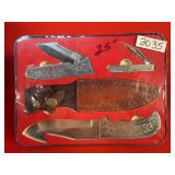S&D Cutlery Leopard Knife Gift Set