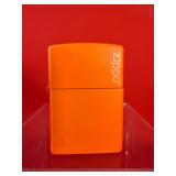 Blaze Orange Zippo Lighter