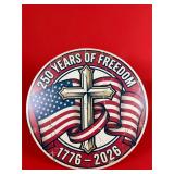 USA 250th Anniversary Wooden Sign