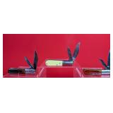 3 - Barlow Style Knives: 2 - Sabre, 1 - Unmarked