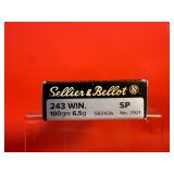 20 Rounds - Sellier & Bellot .243 Win Ammo