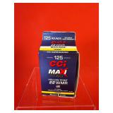 125 Rounds - CCI Maxi-Mag .22 WMR HP Ammo