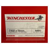 20 Rounds - Winchester 7.62x51mm M80 Ammo
