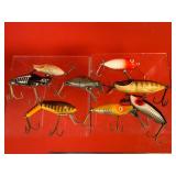8 - Vintage Plastic Bodied Fishing Lures