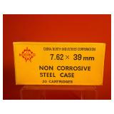 20 Rounds - Norinco 7.62x39mm Ammo