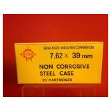 20 Rounds - Norinco 7.62x39mm Ammo