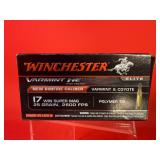 50 Rounds - Winchester .17 WSM Varmint HE Ammo