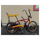 Vintage Schwinn Sting Ray Red & Yellow Bicycle