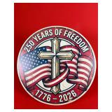 USA 250th Anniversary Sign