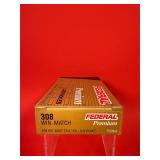 20 Rounds - Federal .308 Winchester Match Ammo