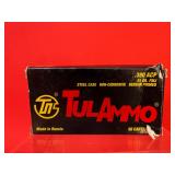 50 Rounds TulAmmo .380 ACP FMJ Steel Case Ammo