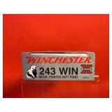 20 Rounds - Winchester .243 Win Ammo