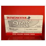 200 Rounds - Winchester 9mm FMJ Ammo